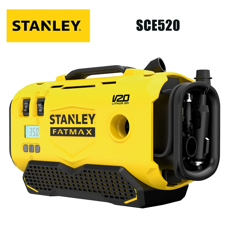 Зарядный насос Stanley SCE520 с литиевым аккумулятором 20 в, двойной насос 2-в-1, зарядный насос для шин, только портативный инструмент.
Зарядный насос Stanley SCE520 с литиевым аккумулятором 20 в, двойной насос 2-в-1, зарядный насос для шин, только портативный инструмент.