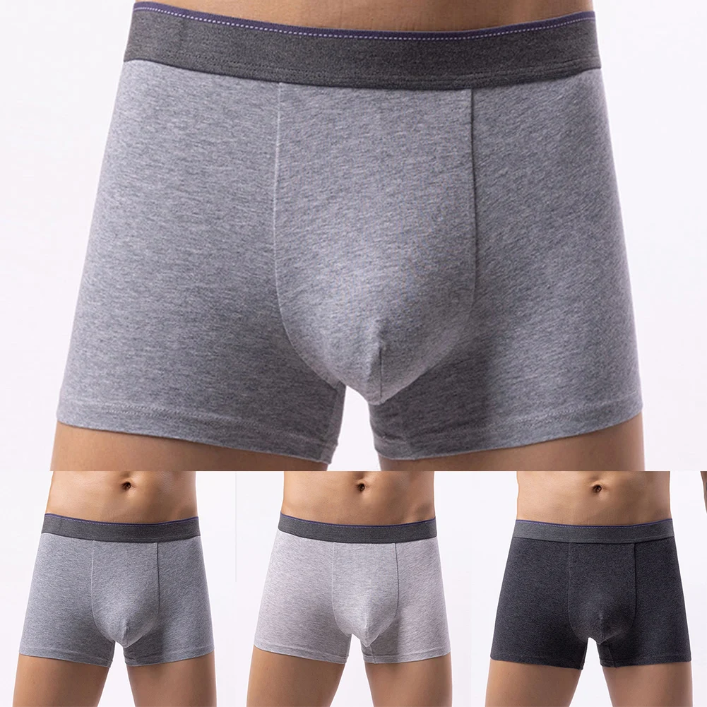 

Men's Panties Sexy Cotton Flat Boxers Soft Pouch Boxer Briefs Thong Lingerie Underwear Comfy Underpants Шорты Мужские