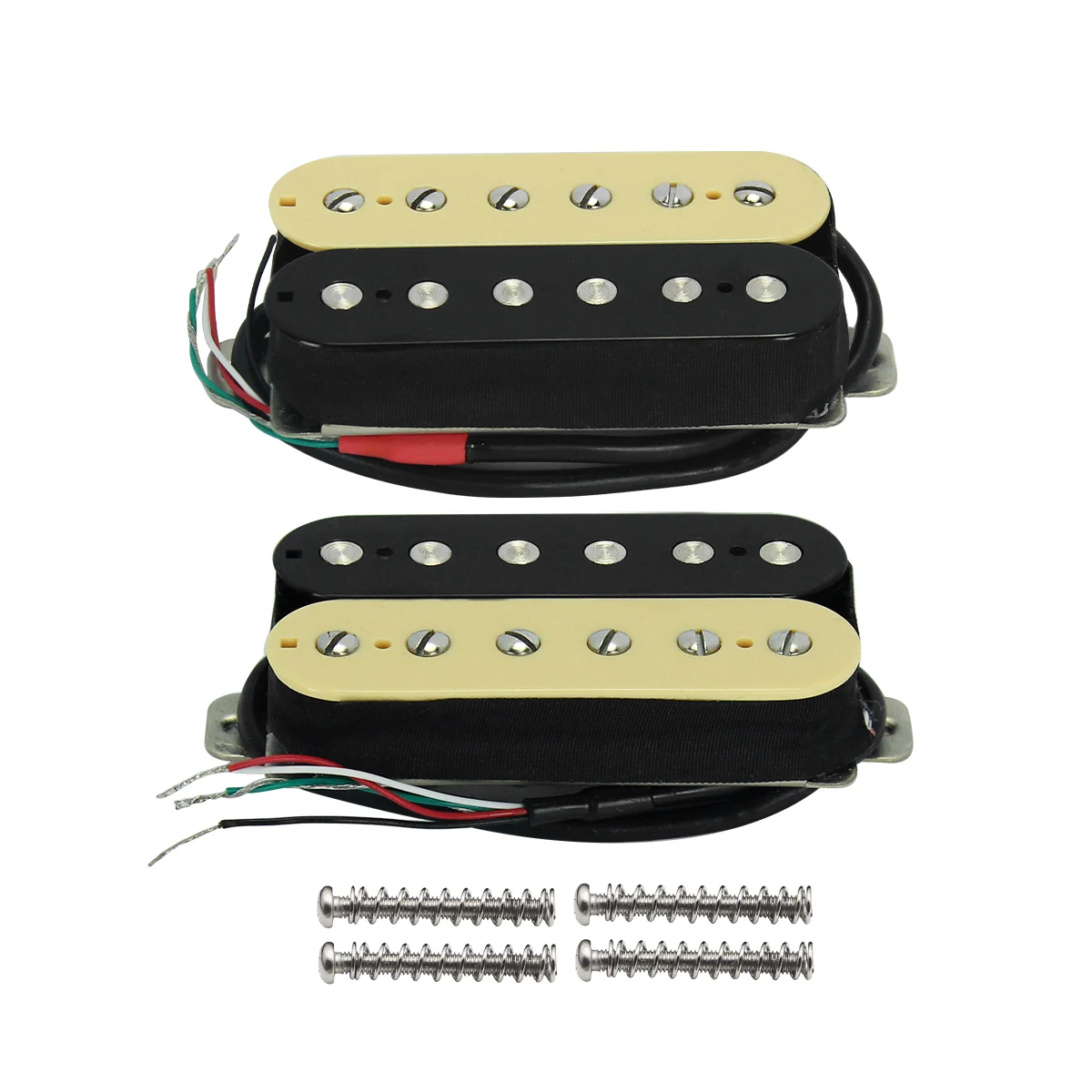 FLEOR Electric Guitar Pickup Set Bridge+Neck Alnico 5 Humbucker Pickups Zebra Color
FLEOR Electric Guitar Pickup Set Bridge+Neck Alnico 5 Humbucker Pickups Zebra Color