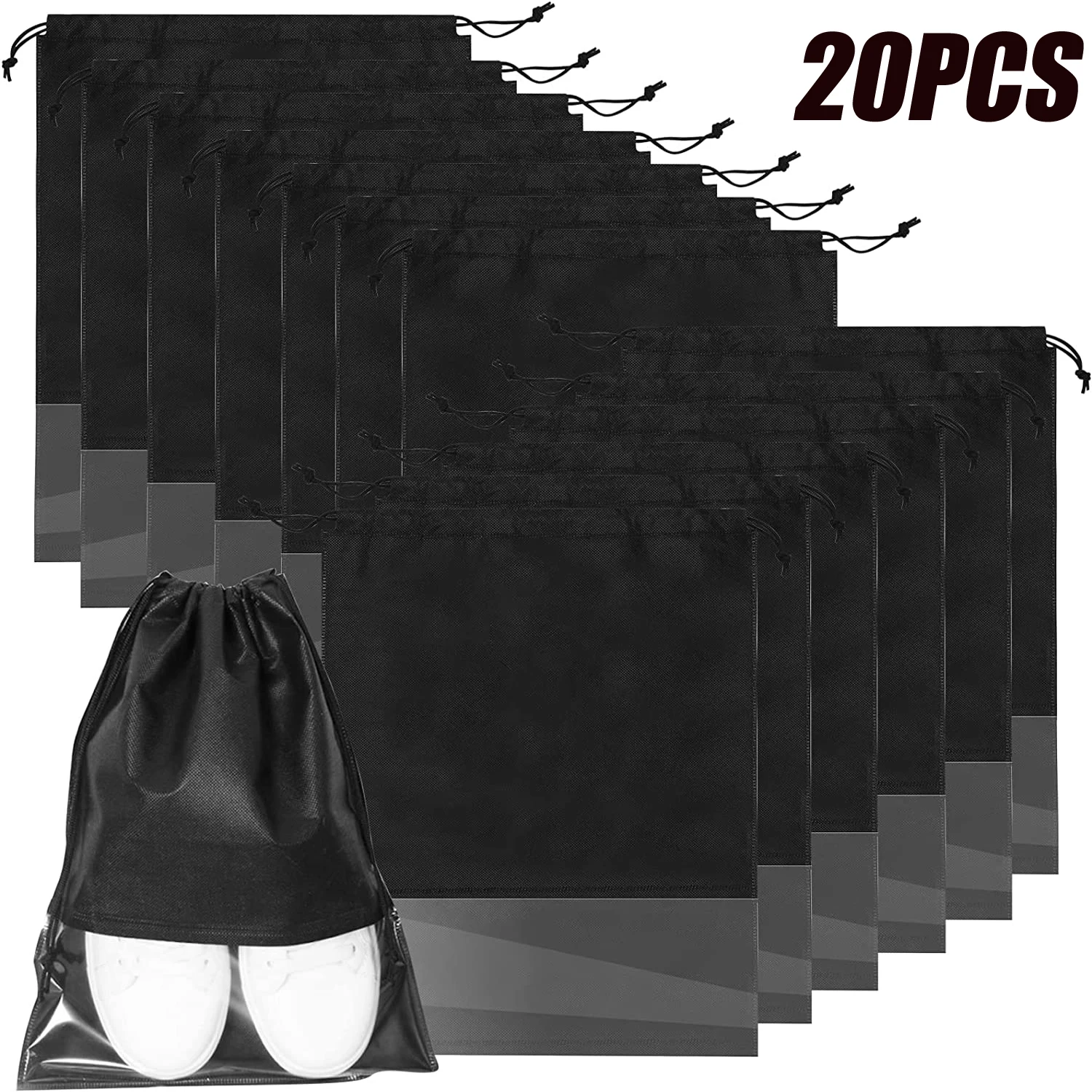 20pcs Shoes Storage Bag Closet Organizer Non-woven Travel Portable Bag Waterproof Pocket Clothing Classified Hanging Bags
20pcs Shoes Storage Bag Closet Organizer Non-woven Travel Portable Bag Waterproof Pocket Clothing Classified Hanging Bags