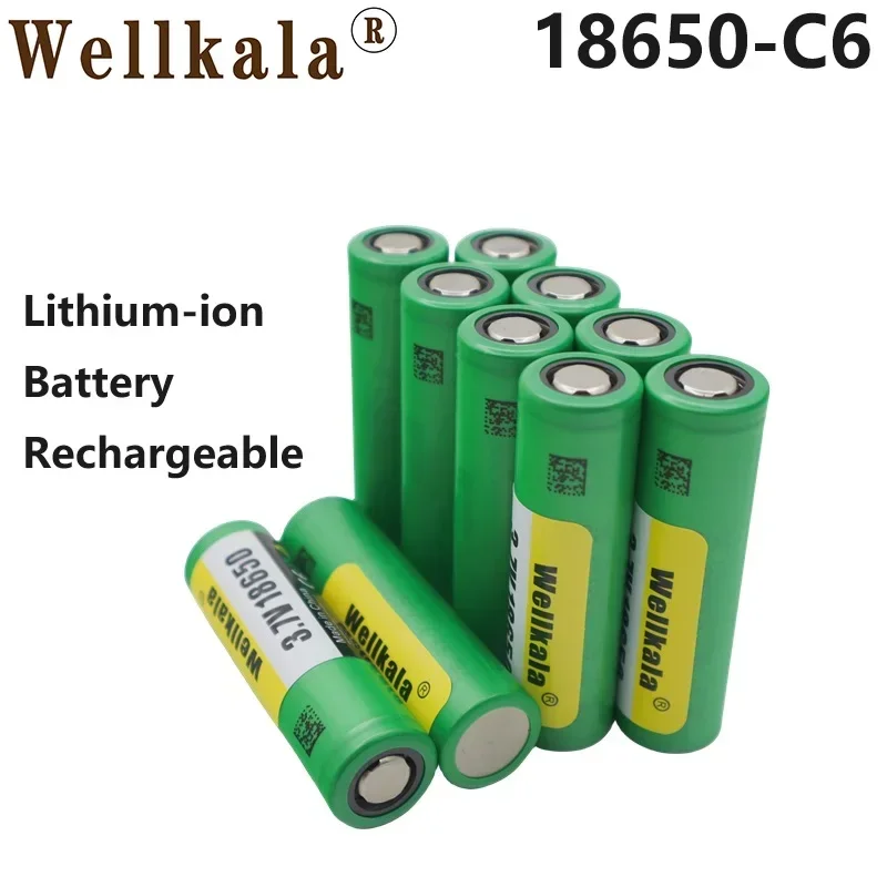 

Aviation Arrival 18650 Battery C6 30A Discharge 3.7V Rechargeable Lithium Ion VTC6 Charger for Flashlights, Temperature Guns,Etc