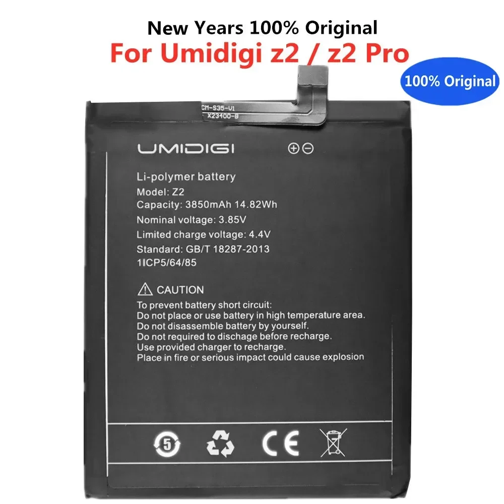 

New 100% Original UMI Battery For UMIDIGI Z2 / Z2 Pro 3850mAh Phone Bateria Batteries Fast Shipping + Tracking Number