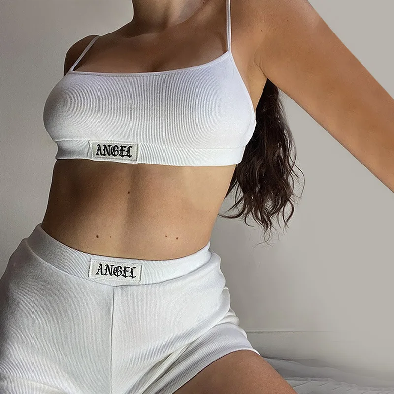 Yiiciovy Women Summer 2PCS Letter Print Yoga Sets Casual Sleeveless Vest Top+ High Waist Short Pants Sportswear Suit Streetwear
Yiiciovy Women Summer 2PCS Letter Print Yoga Sets Casual Sleeveless Vest Top+ High Waist Short Pants Sportswear Suit Streetwear