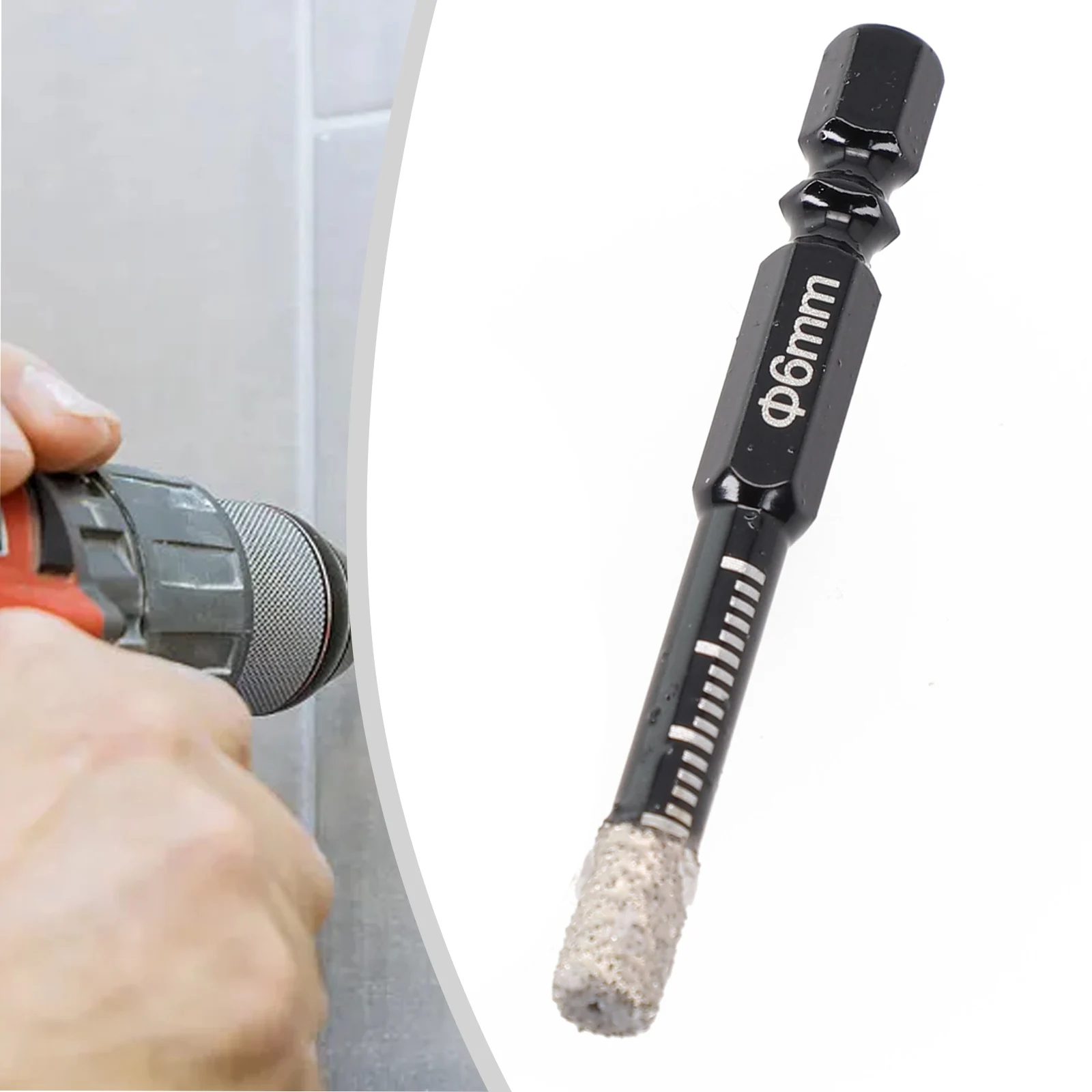 1pc 6-12mm Hex Handle Drill Bits Vacuum Brazed Diamond Dry Drill Bits Hole Saw Cutter Power Tool Parts Replacement
1pc 6-12mm Hex Handle Drill Bits Vacuum Brazed Diamond Dry Drill Bits Hole Saw Cutter Power Tool Parts Replacement