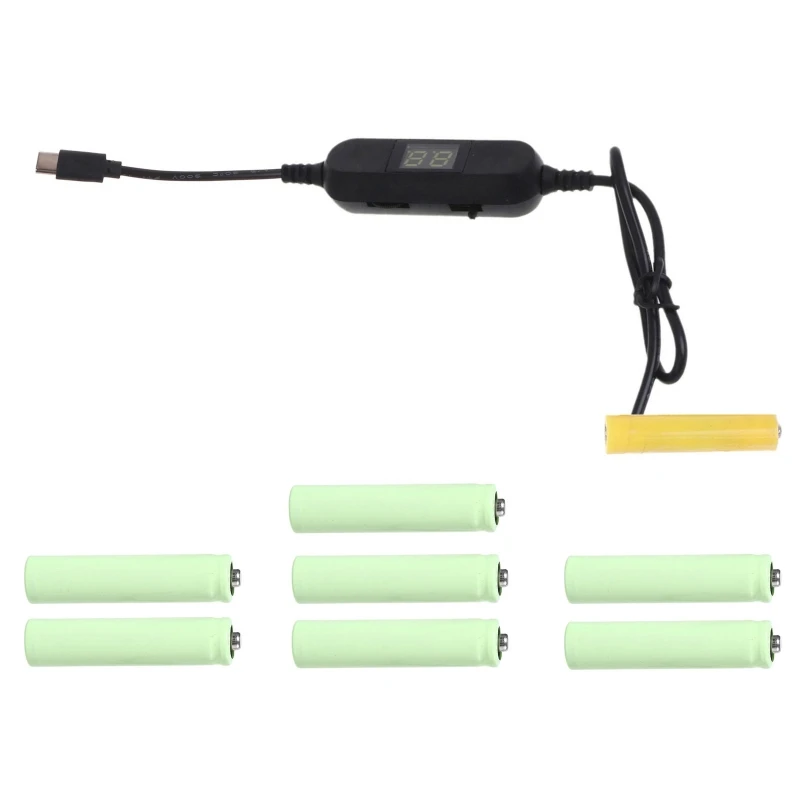 TypeC Power Converter Replace LR03 1-8AA Battery Eliminators for Led Light Radios Electronic 1.5V-12V Power DropShipping
TypeC Power Converter Replace LR03 1-8AA Battery Eliminators for Led Light Radios Electronic 1.5V-12V Power DropShipping