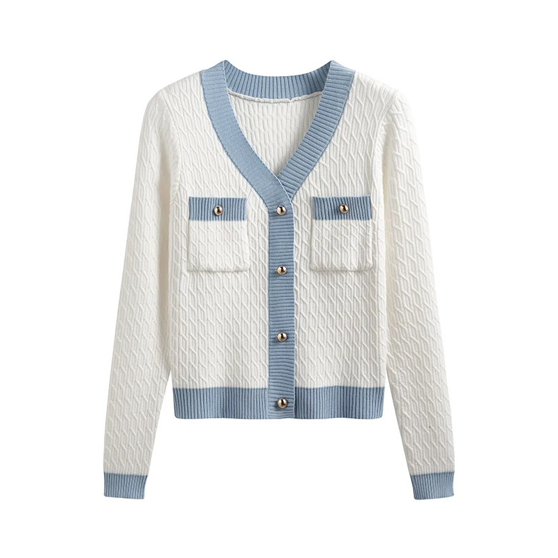 Spring Newly Patchwork Women Cardigans 2023 Fashion Slim Ladies Knitted Long Sleeve Buttons Sweater Fall V-neck Short Top
Spring Newly Patchwork Women Cardigans 2023 Fashion Slim Ladies Knitted Long Sleeve Buttons Sweater Fall V-neck Short Top