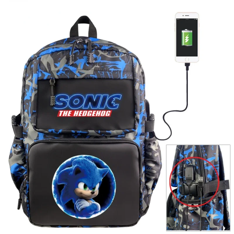 Sonic Anime Peripheral Camouflage Backpack Nylon Waterproof USB Data Cable Charging Cable Travel Bag Student Schoolbag
Sonic Anime Peripheral Camouflage Backpack Nylon Waterproof USB Data Cable Charging Cable Travel Bag Student Schoolbag