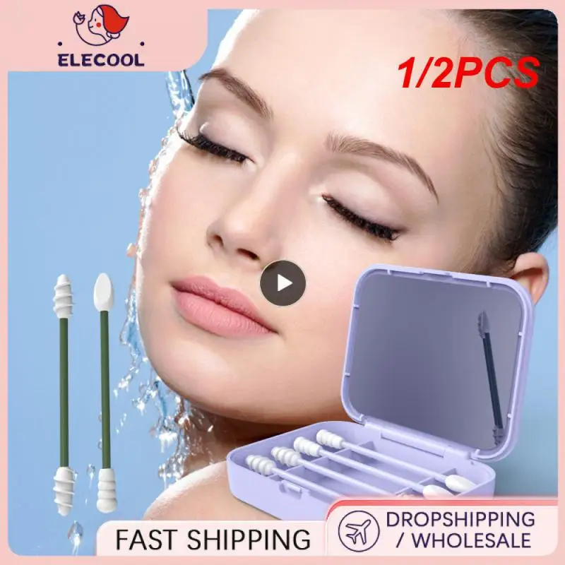 1/2PCS With Box Cotton Swab Reusable Ear Cleaning Sticks Makeup Applicator Remover Double-headed Spiral Swabs Care Tools
1/2PCS With Box Cotton Swab Reusable Ear Cleaning Sticks Makeup Applicator Remover Double-headed Spiral Swabs Care Tools