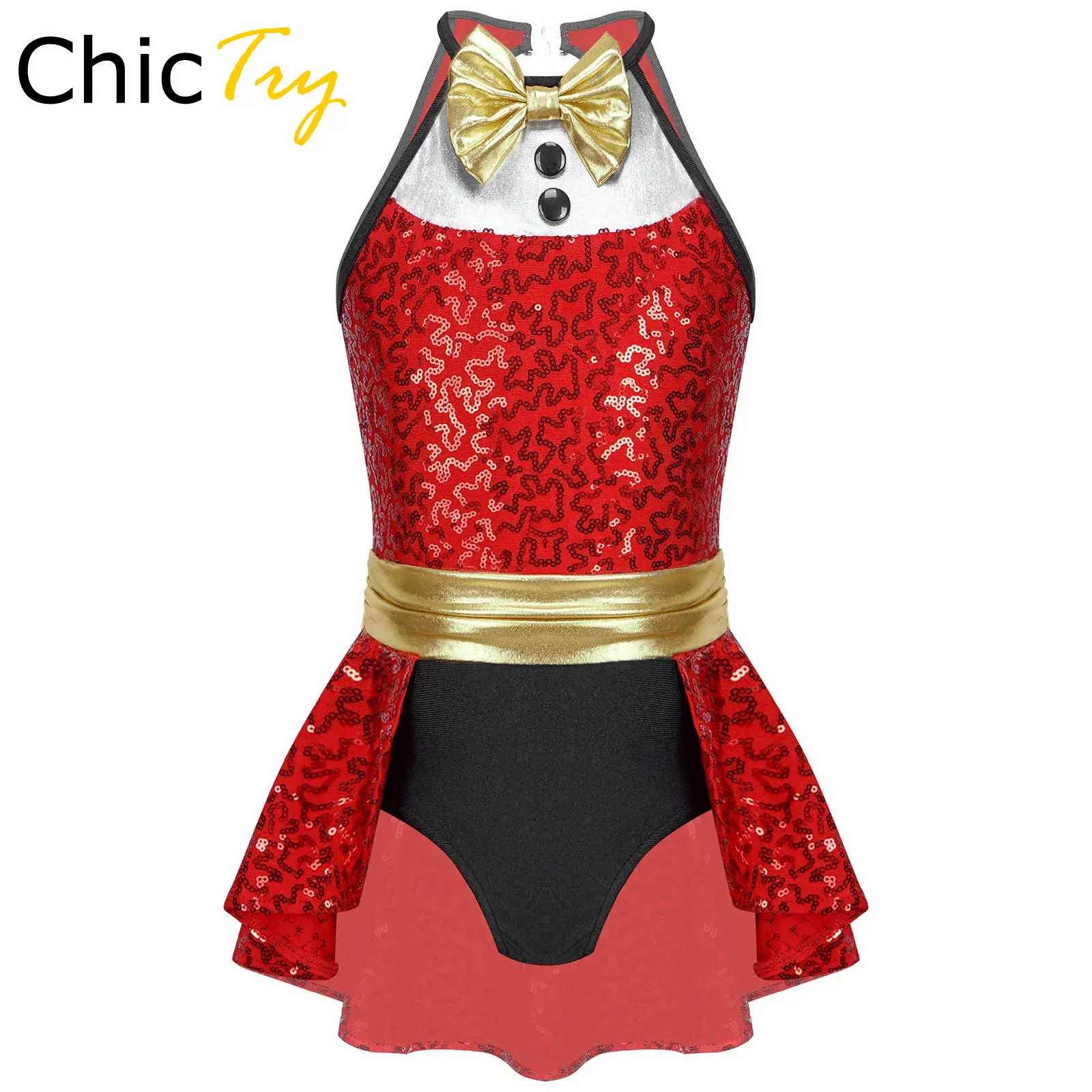 Kid Girls Shiny Sequin Jazz Tap Dance Christmas Holiday Dress Ice Skating Tuxedo Leotard Dress Xmas New Year Performance Costume
Kid Girls Shiny Sequin Jazz Tap Dance Christmas Holiday Dress Ice Skating Tuxedo Leotard Dress Xmas New Year Performance Costume