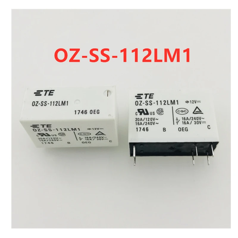 

10pcs/lot TE 16A 240VAC 6-Pins PCB Power Relay OZ-SS-112LM1 12VDC