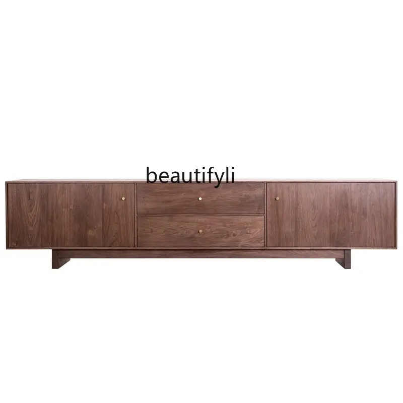 Nordic Solid Wood Furniture Black Walnut Wooden TV Cabinet Living Room Floor Cabinet Locker TV Stand Household Light Luxury
Nordic Solid Wood Furniture Black Walnut Wooden TV Cabinet Living Room Floor Cabinet Locker TV Stand Household Light Luxury