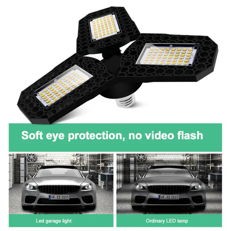 40/60/80W Garage Light Deformation Lamps LED Bulb 3000K/6000K Folding Light Ceiling Lights Indoor For Garage Warehouse Workshop
40/60/80W Garage Light Deformation Lamps LED Bulb 3000K/6000K Folding Light Ceiling Lights Indoor For Garage Warehouse Workshop
