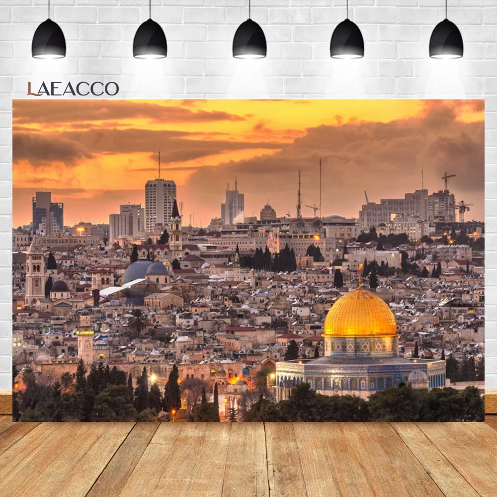 Laeacco Jerusalem Cityscape Backdrop Temple Mount The Golden Dome Mosque Judaism Judaism Event Decor Photography Background
Laeacco Jerusalem Cityscape Backdrop Temple Mount The Golden Dome Mosque Judaism Judaism Event Decor Photography Background