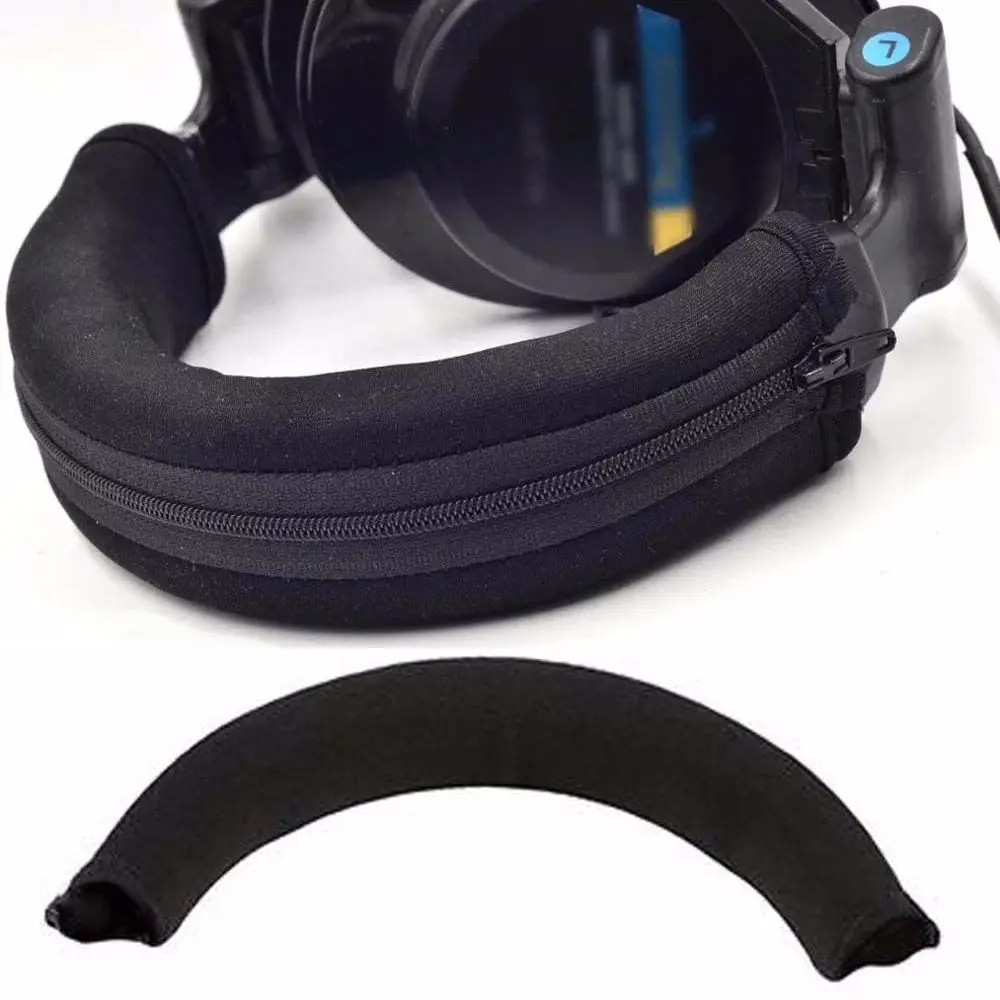 

Zipper Headphone Protector Sleeve Cushion Pad Headband For Audio Technica ATH MSR7 M20 M30 M40 M40X M50X SX1 Gaming Game Headset
