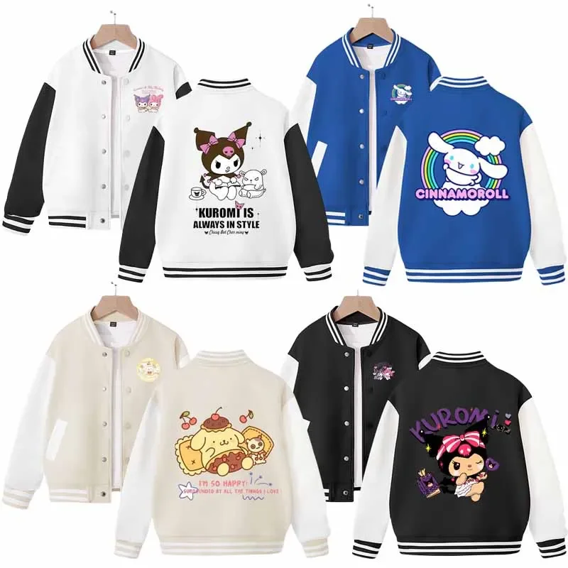 Sanrios Cinnamoroll Purin Dog Kuromi аниме мультфильм для детей мальчиков девочек весна осень пальто с длинным рукавом бейсбольная форма куртка
Sanrios Cinnamoroll Purin Dog Kuromi аниме мультфильм для детей мальчиков девочек весна осень пальто с длинным рукавом бейсбольная форма куртка
