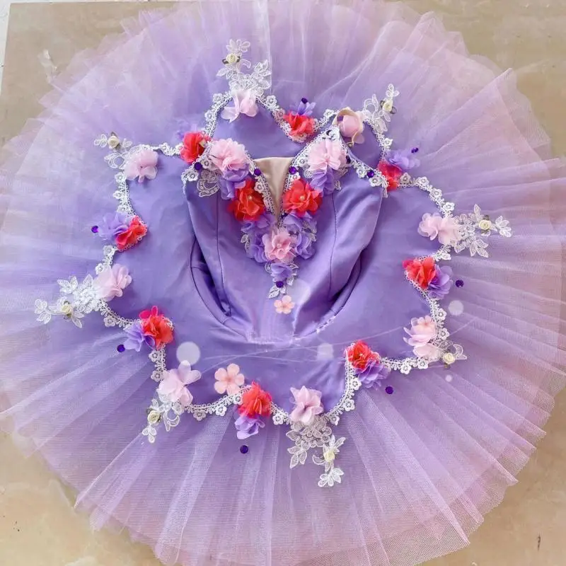 

Ballet Tutus For Adults Kid Ballet Dress Tutu Skirts For Girls Purple Blue Swan Lake Classical Pancake Tutu Dancing Costume