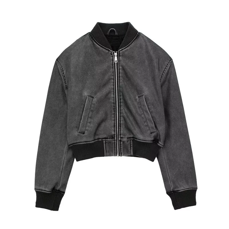 Autumn Women's Coat 2023 New Casual Fashion Classic Retro Zipper Pocket Decoration Short Faux Leather Pilot Jacket Cotton Coat
Autumn Women's Coat 2023 New Casual Fashion Classic Retro Zipper Pocket Decoration Short Faux Leather Pilot Jacket Cotton Coat