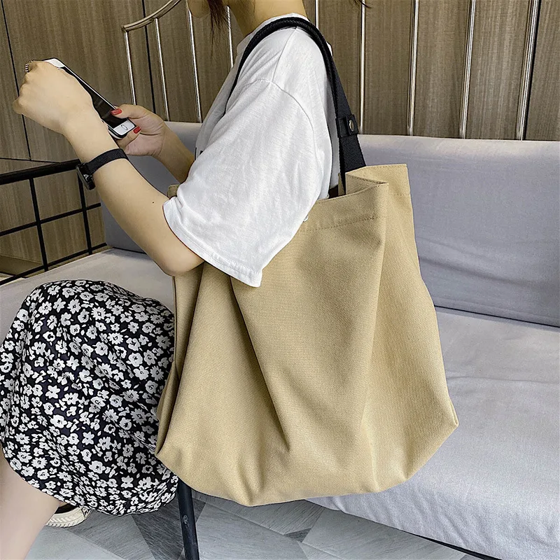 Daily Simple Solid Female Foldable Travel Totes Bag Casual Large Capacity Shopping Bags Womens Canvas Shoulder Shopper Bag
Daily Simple Solid Female Foldable Travel Totes Bag Casual Large Capacity Shopping Bags Womens Canvas Shoulder Shopper Bag