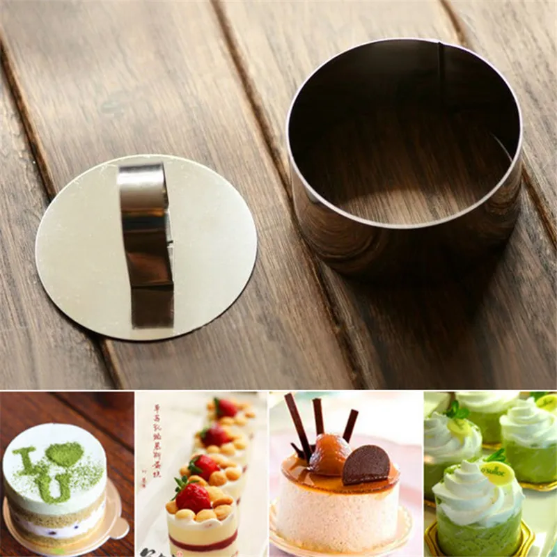 New Lovely Round Silver Stainless Steel Mousse Fondant Cake Decorating Tools Ring Slicer Cutter DIY Baking Cooking Tool
New Lovely Round Silver Stainless Steel Mousse Fondant Cake Decorating Tools Ring Slicer Cutter DIY Baking Cooking Tool