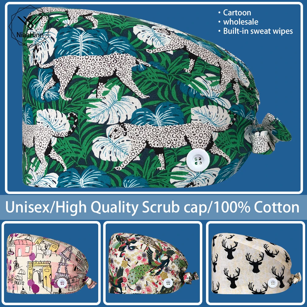 Lab Spa Nurse Accessories Soft Comfortable Work Caps Cartoon Wholesale Sweat Absorbent Dentist Veterinary Nursing Scrubs Hat Hot
Lab Spa Nurse Accessories Soft Comfortable Work Caps Cartoon Wholesale Sweat Absorbent Dentist Veterinary Nursing Scrubs Hat Hot