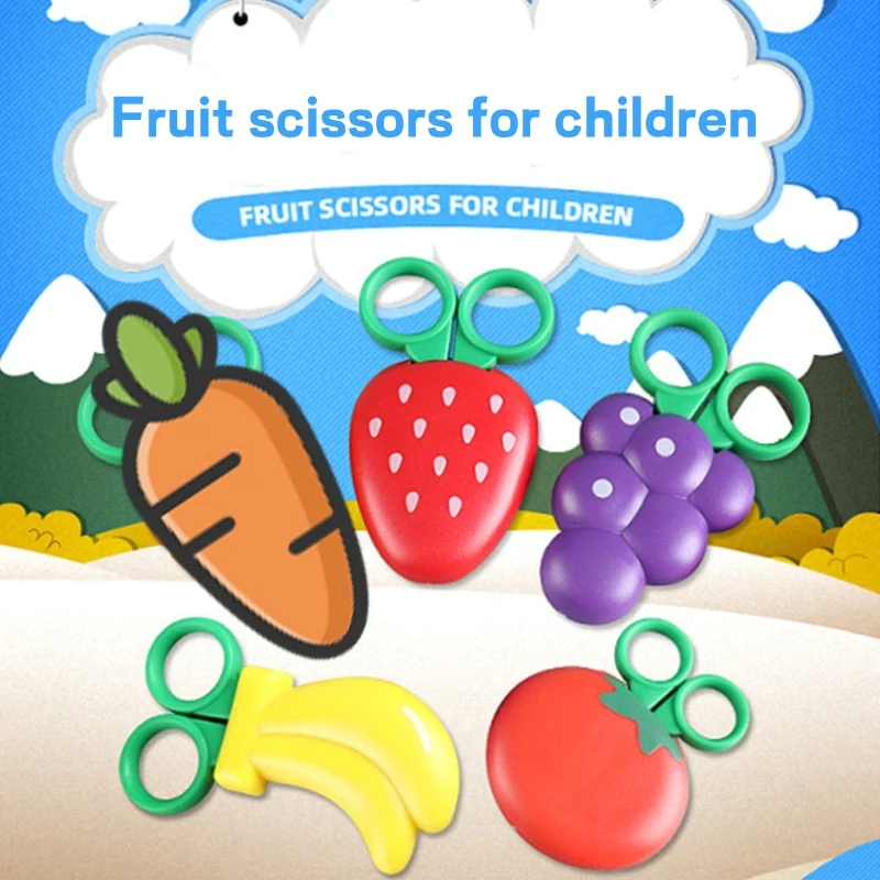 Cute Cartoon Fruit Shape Magnetic Scissors Aesthetic Safe Hand-cut Paper Cutting Kindergarten Student Stationery School Supplies
Cute Cartoon Fruit Shape Magnetic Scissors Aesthetic Safe Hand-cut Paper Cutting Kindergarten Student Stationery School Supplies