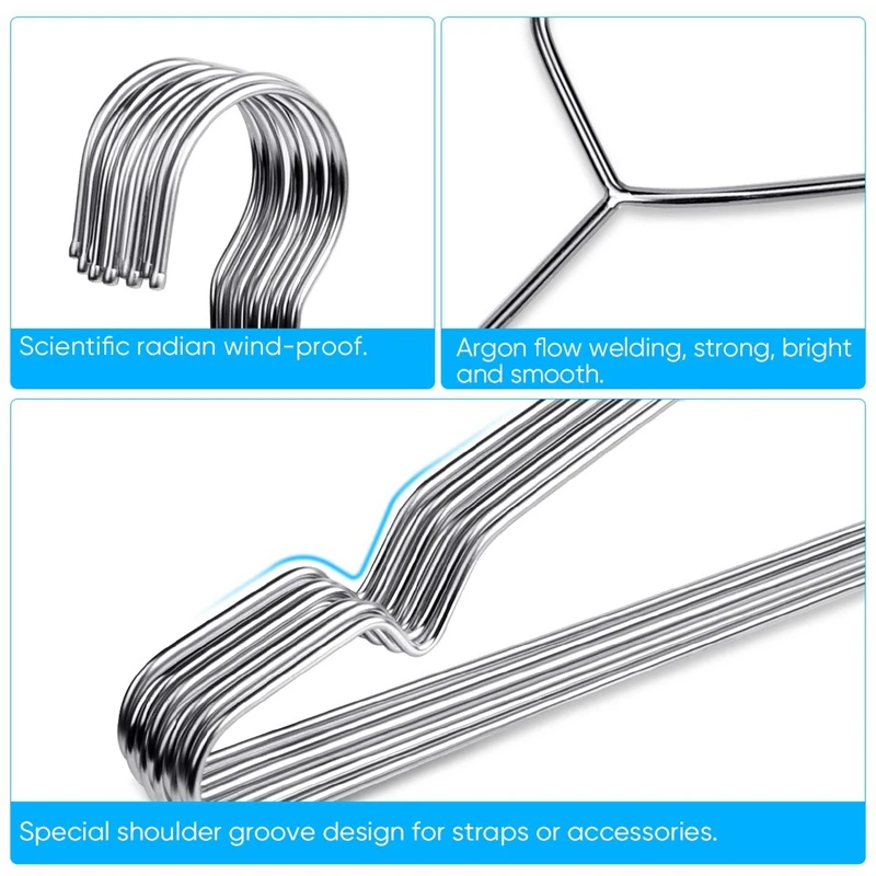 Wire Coat Hangers 30 Pack Strong Heavy Duty Stainless Steel Metal Ultra Thin Space Saving Clothes Hangers Easy To Use
Wire Coat Hangers 30 Pack Strong Heavy Duty Stainless Steel Metal Ultra Thin Space Saving Clothes Hangers Easy To Use