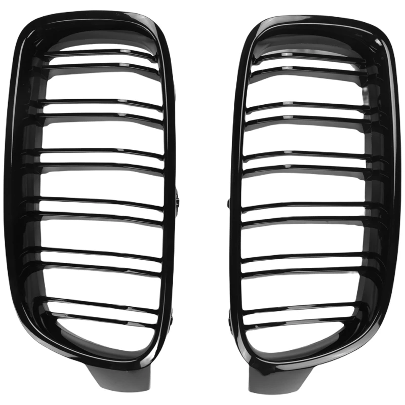 

4Pair Gloss Black Front Grille/Grilles Kidney For BMW 3-Series F30 F31 F35 2012-2017 Car Styling