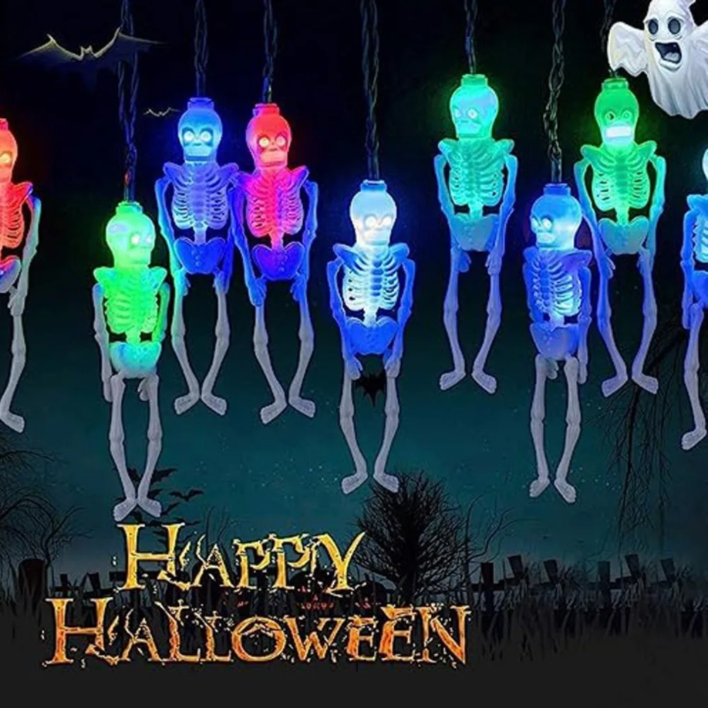 2.5 Meters Skeleton Lantern String Easter DIY Decor 3D LED Colored Lights With Remote Control 8 Mode Timers Decor Lamp Garden
2.5 Meters Skeleton Lantern String Easter DIY Decor 3D LED Colored Lights With Remote Control 8 Mode Timers Decor Lamp Garden