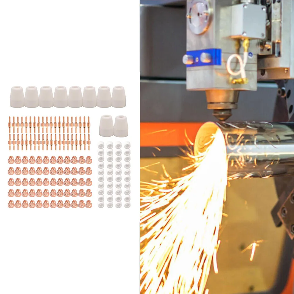 150pcs PT-31 Extended Air Plasma Cutting Nozzle Ceramic Heat-resistant Electrode Fit CUT-40 CUT-50D Protcect Accessories
150pcs PT-31 Extended Air Plasma Cutting Nozzle Ceramic Heat-resistant Electrode Fit CUT-40 CUT-50D Protcect Accessories