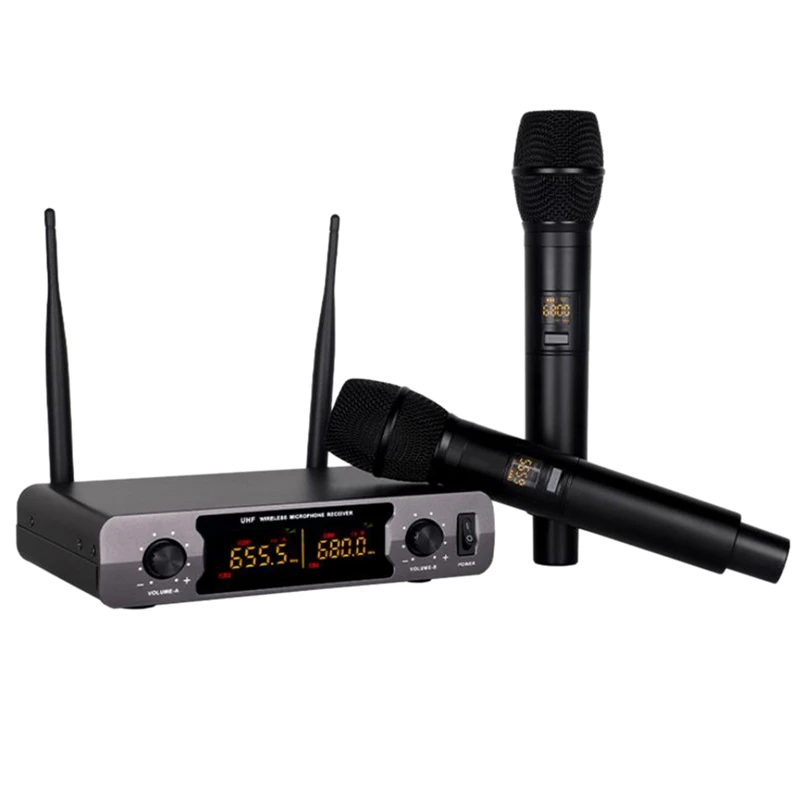 UHF Wireless Microphone Karaoke Wireless Mic Cordless With Receiver Box For Singing Speech Meeting Church-US Plug
UHF Wireless Microphone Karaoke Wireless Mic Cordless With Receiver Box For Singing Speech Meeting Church-US Plug