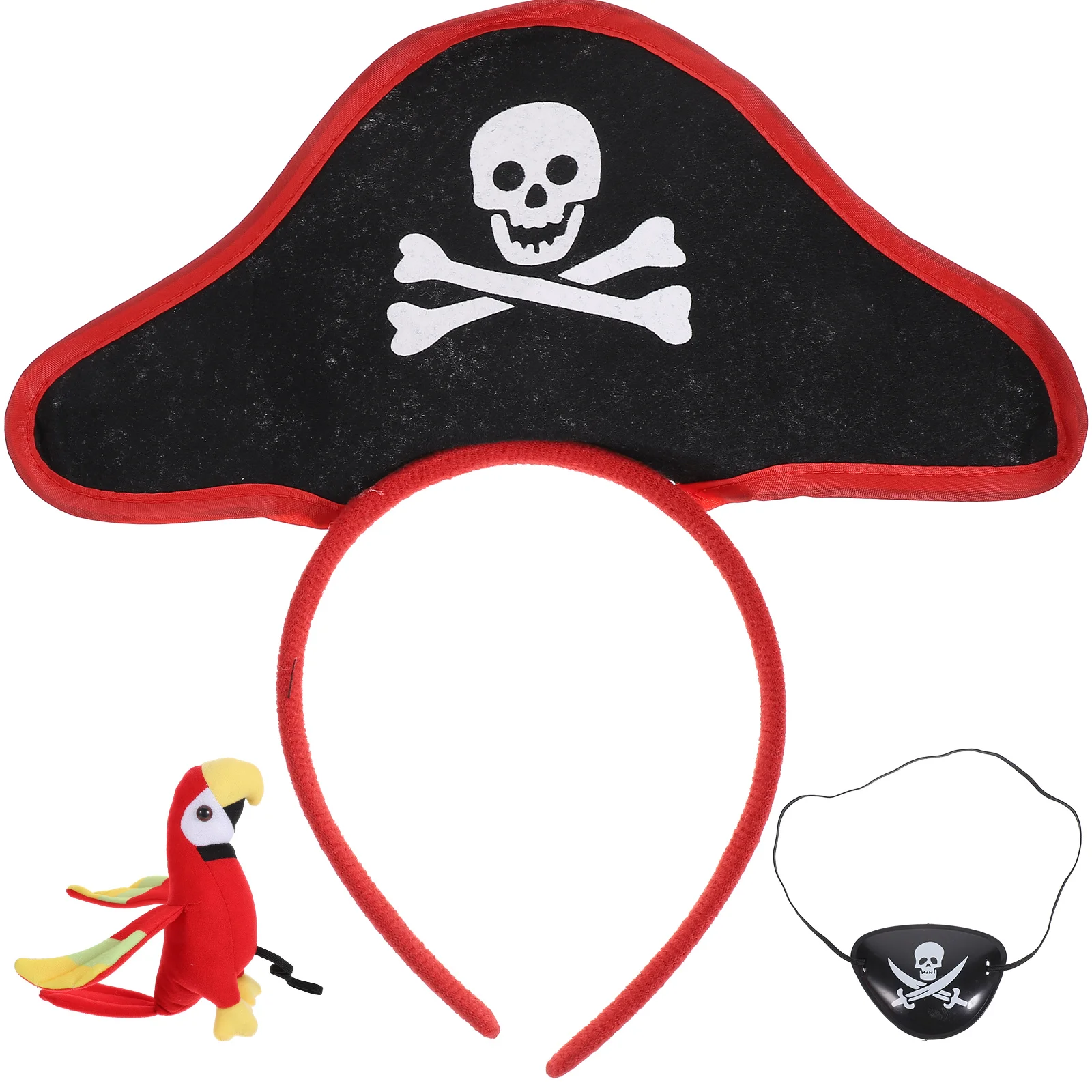 Pirate Parrot Set Funny Pirate Eye Patch Headband Decor Prop Pirate Headwear Eye Mask Parrot Role Playing Prop Set Bird
Pirate Parrot Set Funny Pirate Eye Patch Headband Decor Prop Pirate Headwear Eye Mask Parrot Role Playing Prop Set Bird
