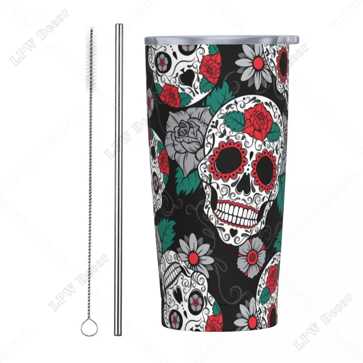 Сахарный Череп изолированный стакан с соломинкой и крышкой Готический мексиканский Хэллоуин Термокружка Из Нержавеющей Стали 20 унций кружки с двойными стенками
Сахарный Череп изолированный стакан с соломинкой и крышкой Готический мексиканский Хэллоуин Термокружка Из Нержавеющей Стали 20 унций кружки с двойными стенками