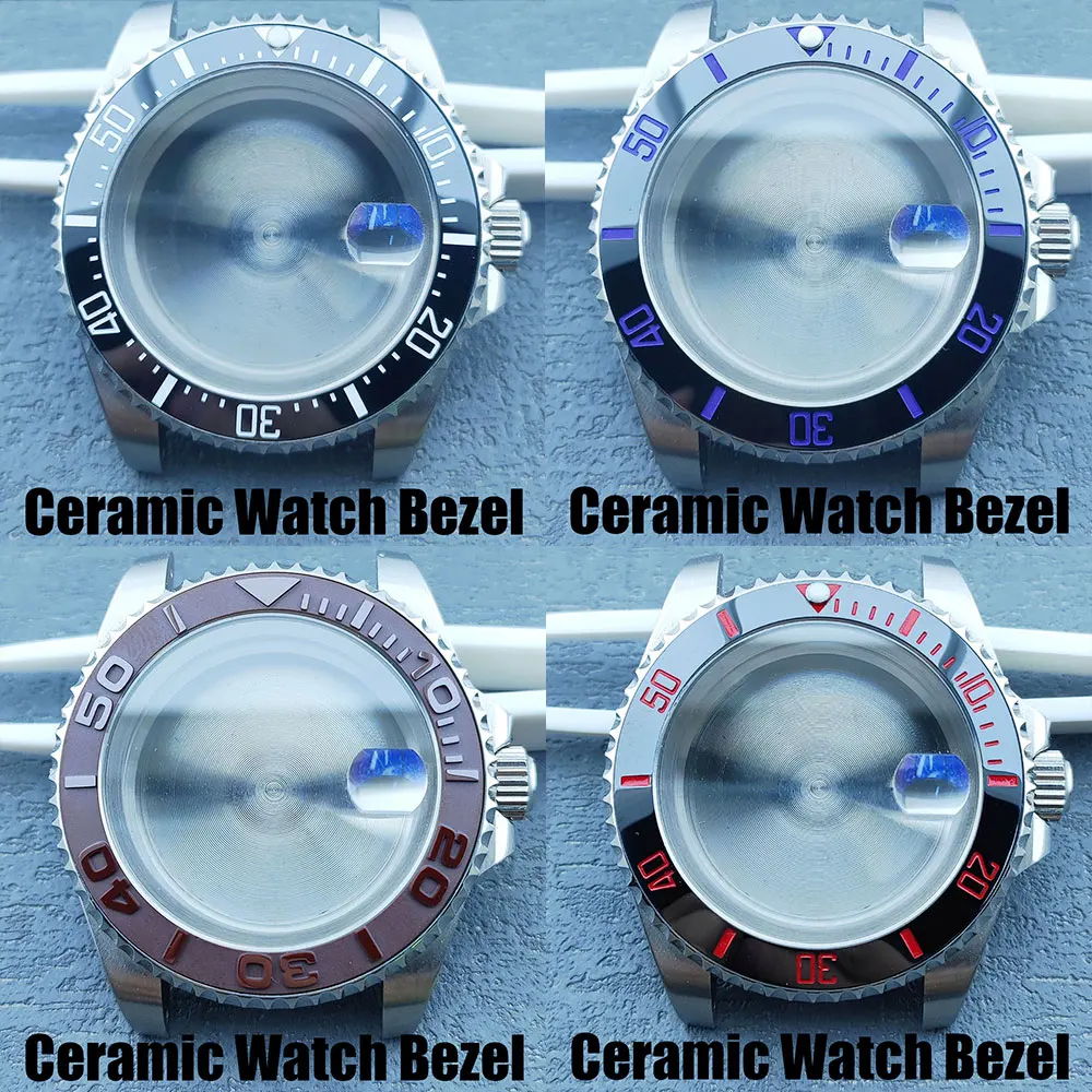 40mm watch case Sapphire glass Suitable for NH34 NH35 NH36 NH70 movements Ceramic bezel or aluminium bezel Watch Accessories
40mm watch case Sapphire glass Suitable for NH34 NH35 NH36 NH70 movements Ceramic bezel or aluminium bezel Watch Accessories