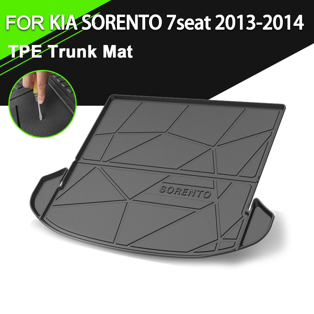Коврик для багажника из ТПЭ для KIA SORENTO 7, сиденье 2013-2014, автомобильный водонепроницаемый нескользящий резиновый подкладка для груза, аксессуары
Коврик для багажника из ТПЭ для KIA SORENTO 7, сиденье 2013-2014, автомобильный водонепроницаемый нескользящий резиновый подкладка для груза, аксессуары
