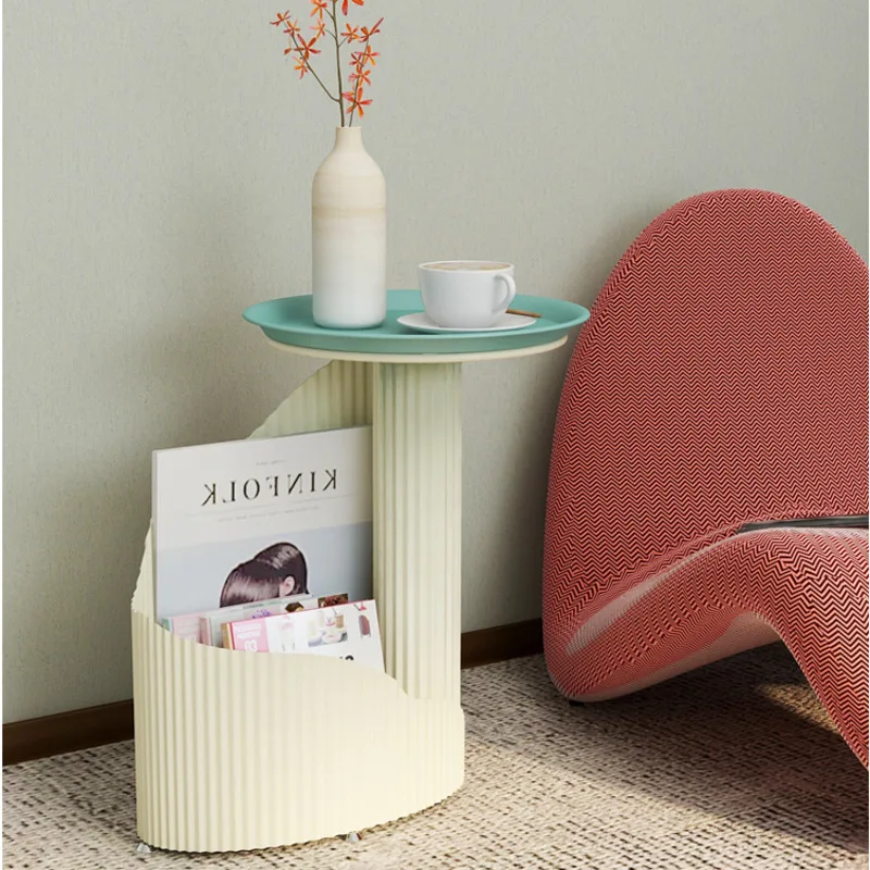 

Contemporary Sleek Publication Holder Artistic Vintage Couch Desk Scandinavian Household Mini Beverage Stand Versatile