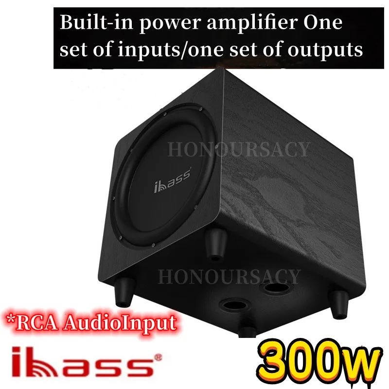 

Ibass 10-дюймовый Мощный сабвуфер 300 Вт, портативный компьютерный динамик для домашнего кинотеатра, цифровая передача, качество звука без потерь