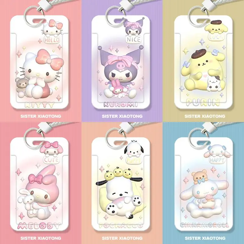 Kawaii Sanrioes Keychain Pendant Student Id Card Holder Hello Kitty My Melody Cartoon Work Bus Lanyard Card Holder Couple Gifts
Kawaii Sanrioes Keychain Pendant Student Id Card Holder Hello Kitty My Melody Cartoon Work Bus Lanyard Card Holder Couple Gifts