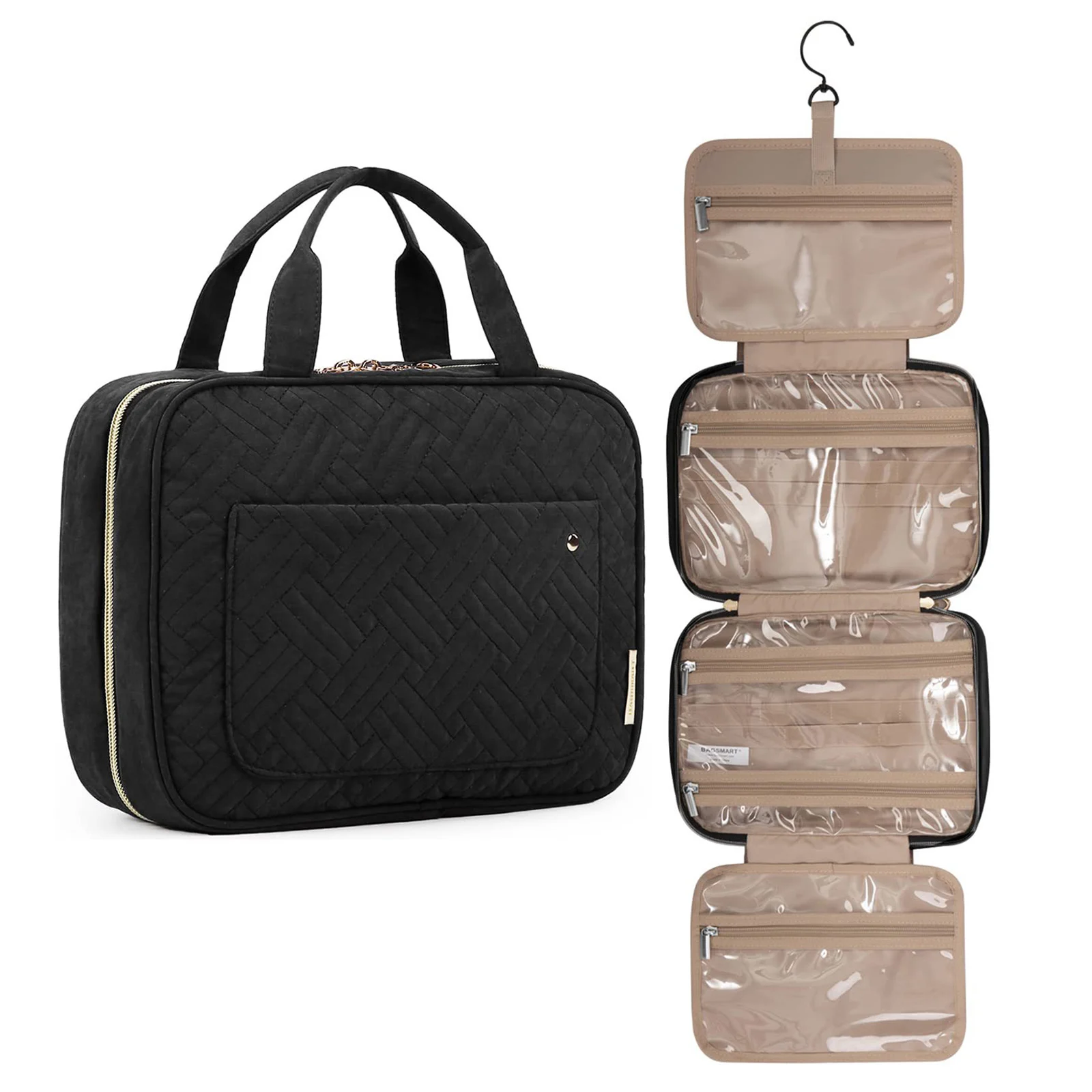 Waterproof Makeup Bag Large Capacity Travel Cosmetic Bag 4 Compartments Convenient Design Suitable for Family Trip
Waterproof Makeup Bag Large Capacity Travel Cosmetic Bag 4 Compartments Convenient Design Suitable for Family Trip