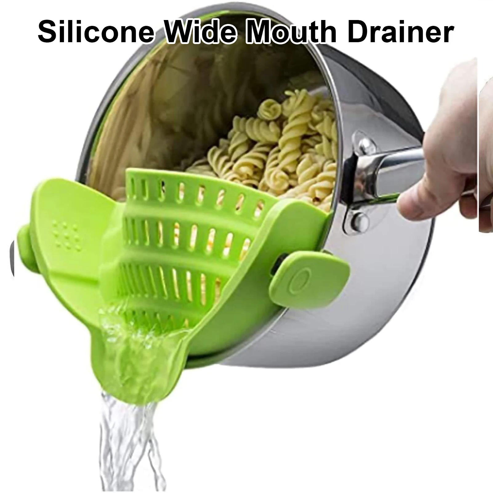 Silicone Kitchen Strainer Clip On Pots and Pans Drain Rack Pasta Noodle Vegetable Fruit Strainer Colander Kitchen Gadgets Tool
Silicone Kitchen Strainer Clip On Pots and Pans Drain Rack Pasta Noodle Vegetable Fruit Strainer Colander Kitchen Gadgets Tool
