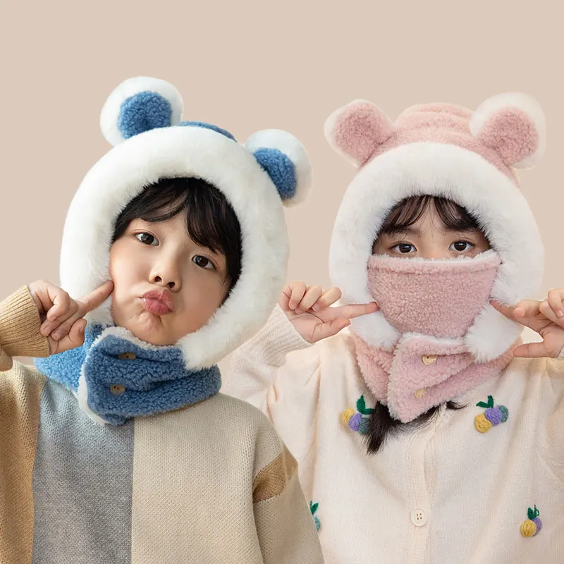 Winter Children Hat Cartoon Bear Cap for Boys Girls Scarf+hats 2pcs/set Baby Photography Props Thicken Warm Newborn Accessories
Winter Children Hat Cartoon Bear Cap for Boys Girls Scarf+hats 2pcs/set Baby Photography Props Thicken Warm Newborn Accessories
