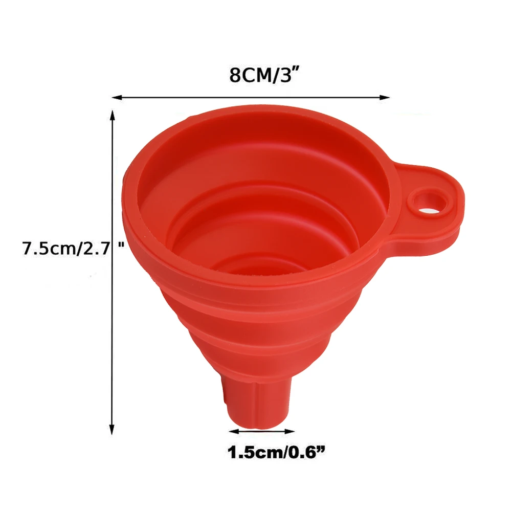 Universal Car Funnel Oil Fuel Petrol Silicone Suspended 7.5cmX8cm Collapsible Diesel Folded Durable High Quality
Universal Car Funnel Oil Fuel Petrol Silicone Suspended 7.5cmX8cm Collapsible Diesel Folded Durable High Quality