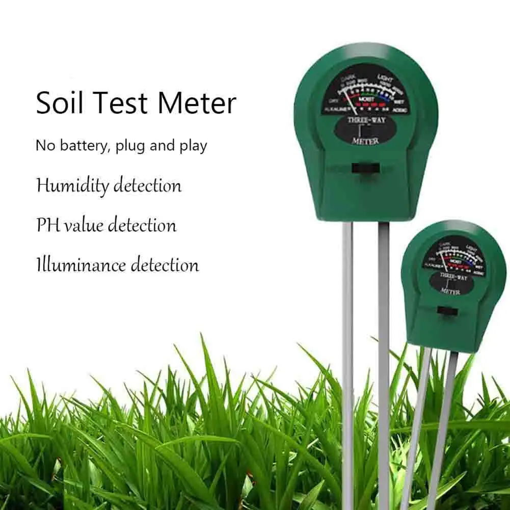 1Pc 3 In 1 Soil PH Tester Meter Plants Acidity Hygrometer Soil Moisture Test Kit Garden Tools Planting Tools Soil Care Tools
1Pc 3 In 1 Soil PH Tester Meter Plants Acidity Hygrometer Soil Moisture Test Kit Garden Tools Planting Tools Soil Care Tools