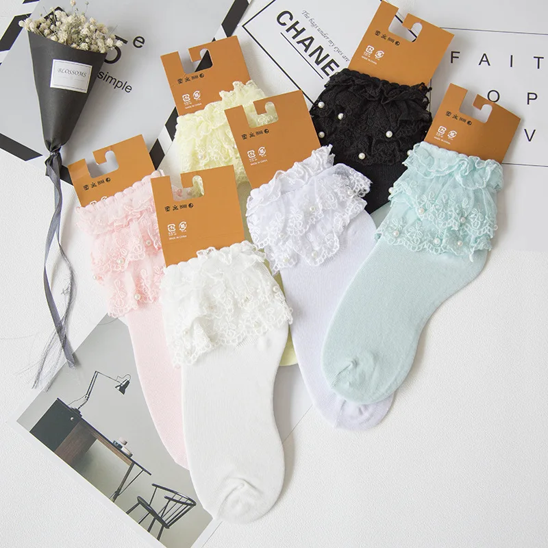 Korean Style Pearl Women Socks Cotton Cute Fashion Casual Comfortable Female Lace Frilled Solid Color Girl Lolita Short Socks
Korean Style Pearl Women Socks Cotton Cute Fashion Casual Comfortable Female Lace Frilled Solid Color Girl Lolita Short Socks