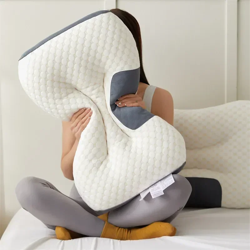 Household 3D Neck Pillow Soybean Fiber Massage Pillow Core HelpSleep Neck High Elastic Soft Bedding Hotel Home Decoration
Household 3D Neck Pillow Soybean Fiber Massage Pillow Core HelpSleep Neck High Elastic Soft Bedding Hotel Home Decoration