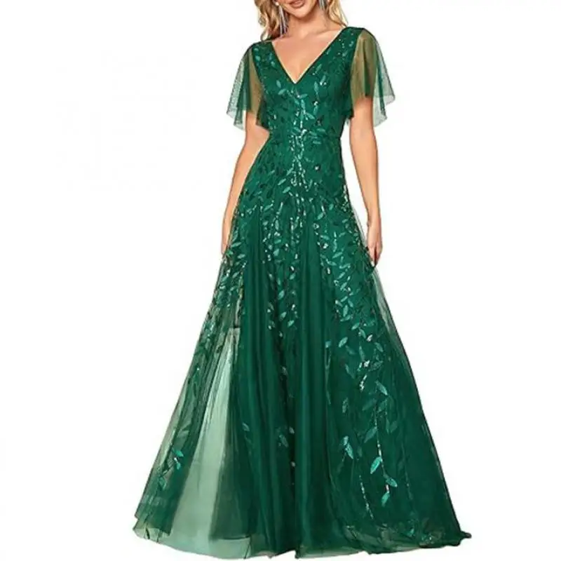 Elegant Evening Dresses For Women Classic V-neck Floor-length A Line Formal Dress New Tulle Candy Color Vestido Longo Festa
Elegant Evening Dresses For Women Classic V-neck Floor-length A Line Formal Dress New Tulle Candy Color Vestido Longo Festa