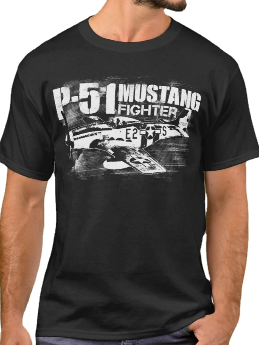 US Air Force P-51 Mustang Fighter T-Shirt 100% Cotton O-Neck Summer Short Sleeve Casual Mens T-shirt Size S-3XL
US Air Force P-51 Mustang Fighter T-Shirt 100% Cotton O-Neck Summer Short Sleeve Casual Mens T-shirt Size S-3XL