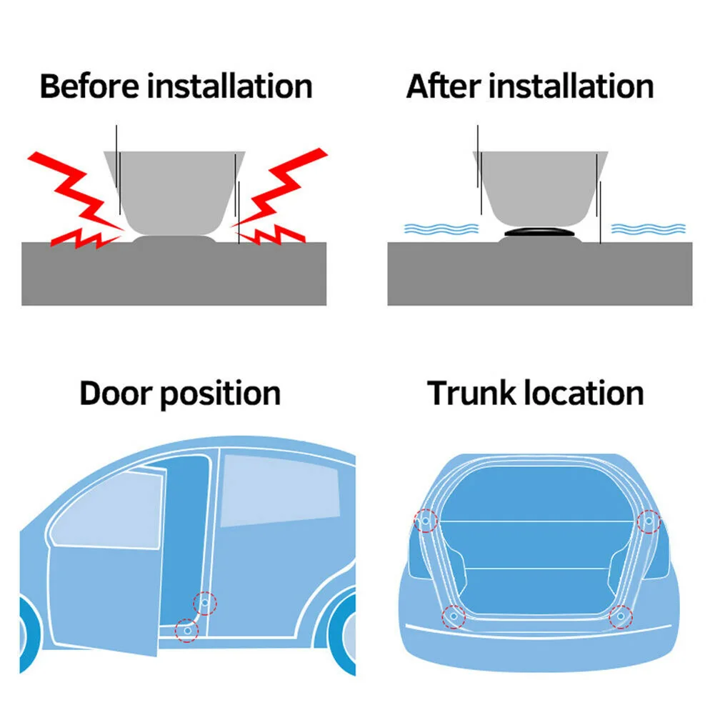 Absorber Shock Pad Car Shock Stickers Absorber Sticker Car Door Shock Absorber Sticker Black Buffer Silicone New
Absorber Shock Pad Car Shock Stickers Absorber Sticker Car Door Shock Absorber Sticker Black Buffer Silicone New