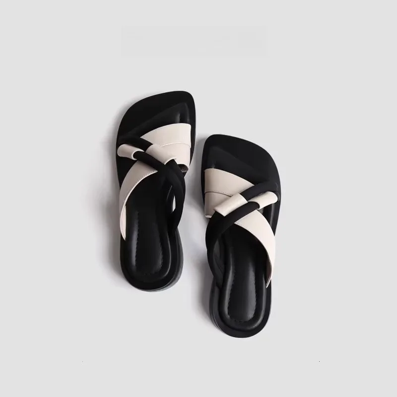 Beach Shoes Multicolored Sandals Slippers Women Summer Low Slides Cross-Tied Pantofle Sabot 2024 Flat Hoof Heels Rome Retro Rubb
Beach Shoes Multicolored Sandals Slippers Women Summer Low Slides Cross-Tied Pantofle Sabot 2024 Flat Hoof Heels Rome Retro Rubb