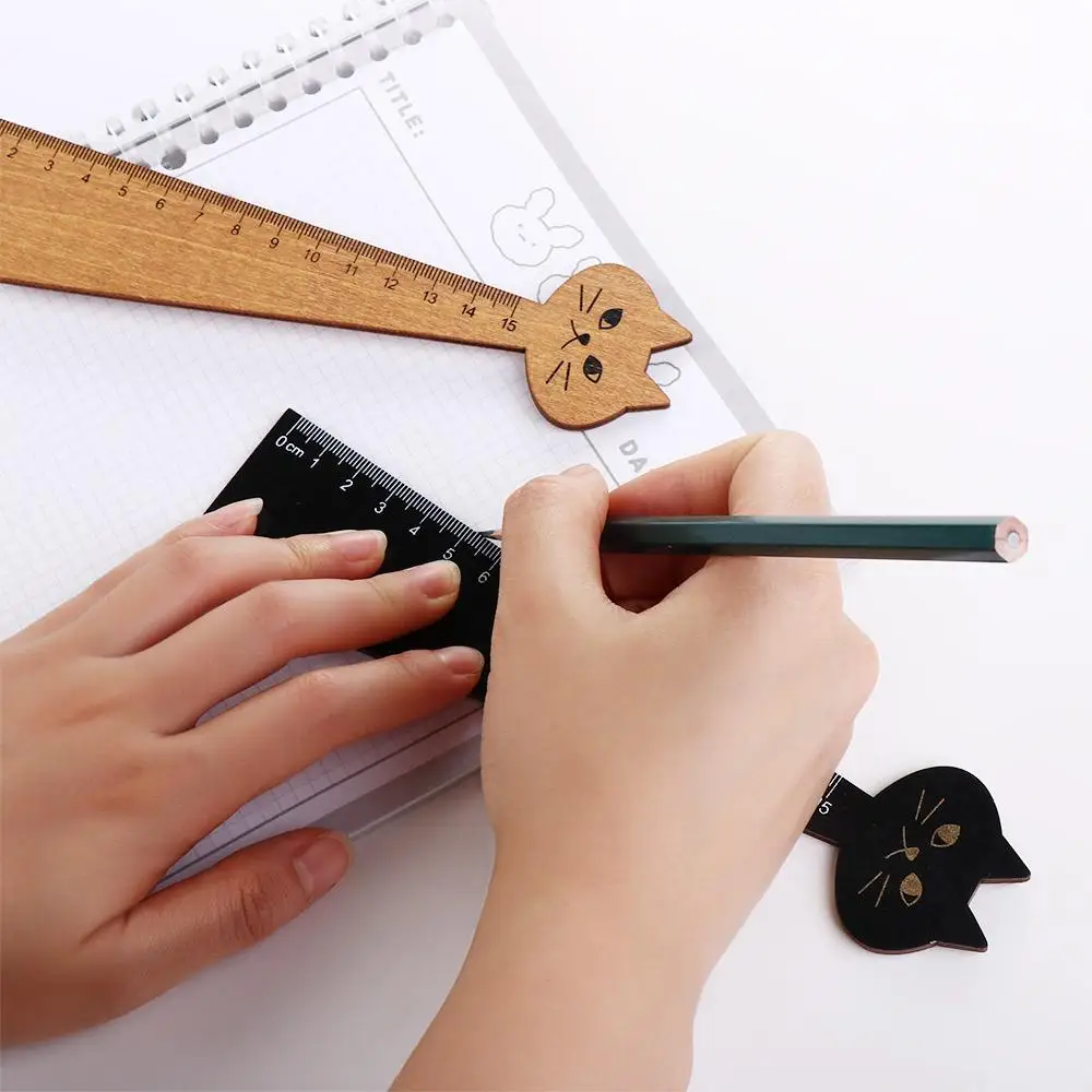 1PC Portable Cartoon Cat Wooden Household Cute Student Tools Sewing Ruler Drawing Ruler Straight Ruler
1PC Portable Cartoon Cat Wooden Household Cute Student Tools Sewing Ruler Drawing Ruler Straight Ruler