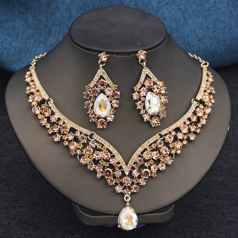 Elegant 2pcs Rhinestone Crystal Choker Necklace Sets for Women Fashion Jewelry Sets Bridal Wedding Dubai Necklace Earrings Set 3 Mallzona Se6377798a37641d395a0a144c9ec06c9I Elegant 2pcs Rhinestone Crystal Choker Necklace Sets for Women Fashion Jewelry Sets Bridal Wedding Dubai Necklace Earrings Set Mallzona